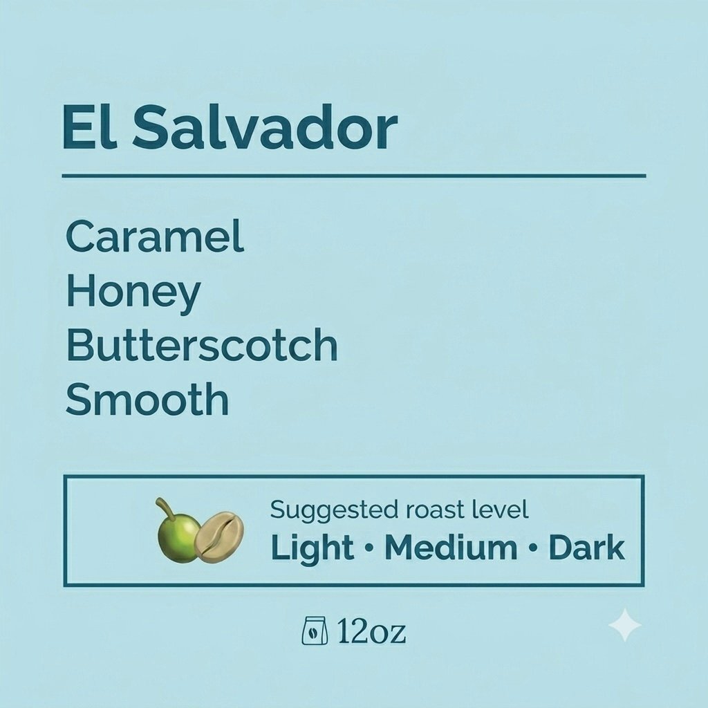 EL SALVADOR• SEMI-WASHED•  BOURBON•12OZ