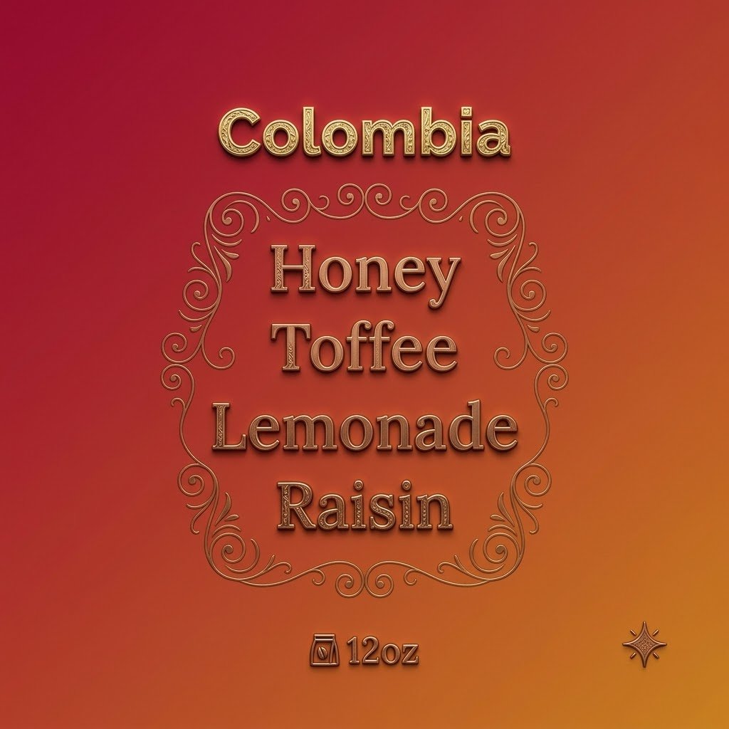 COLOMBIA •PREMIUM •PINK BOURBON •WASHED •12OZ